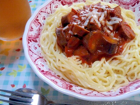 『頂　塩味』で作る☆茄子と紫蘇のチースパ